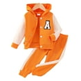 thumbnail image 3 of Esaierr 2-8 Years Boys Girls Hoodie Sweatshirt 2PCS Set for Kids Toddler,A-Line Jacket Tops Hooded Sweatsuit,Jogger Pants Casual Outfits,Long-Sleeved Color Collision Clothes, 3 of 9
