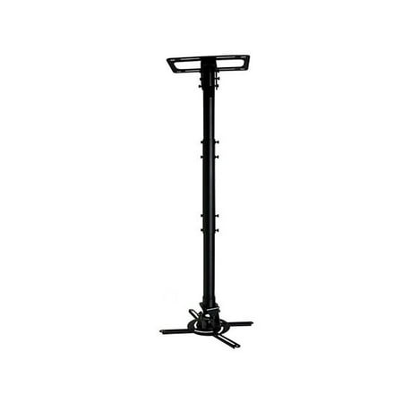Monoprice Extendable Pole Ceiling Bracket For Projectors With Max Weight 50lbs, Pan, Tilt, Swivel, And Fast, Easy Installation