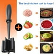 thumbnail image 2 of BT Chou Meat Chopper Heat Resistant Meat Chopper with Non-slip Handle Nylon Meat Masher Multifunctional Hamburger Chopper Beef Masher Non Stick Mix Chopper for Home Kitchen, 2 of 9