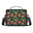 thumbnail image 3 of Lunch Box Pioneer Flower Floral Print Pattern Insulated Lunch Bag for Women Men,Medium Leakproof Lunchbox Cooler Bag Adjustable Strap,10 X 6.7 X 8 Inches, 3 of 6