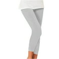 thumbnail image 1 of Gibobby Leggings cálidos para mujeres Leggings plisados elásticos para mujer, pantalones para mujer con tendón colgante, pantalones negros de varios tamaños(Gris,X-CH), 1 of 3
