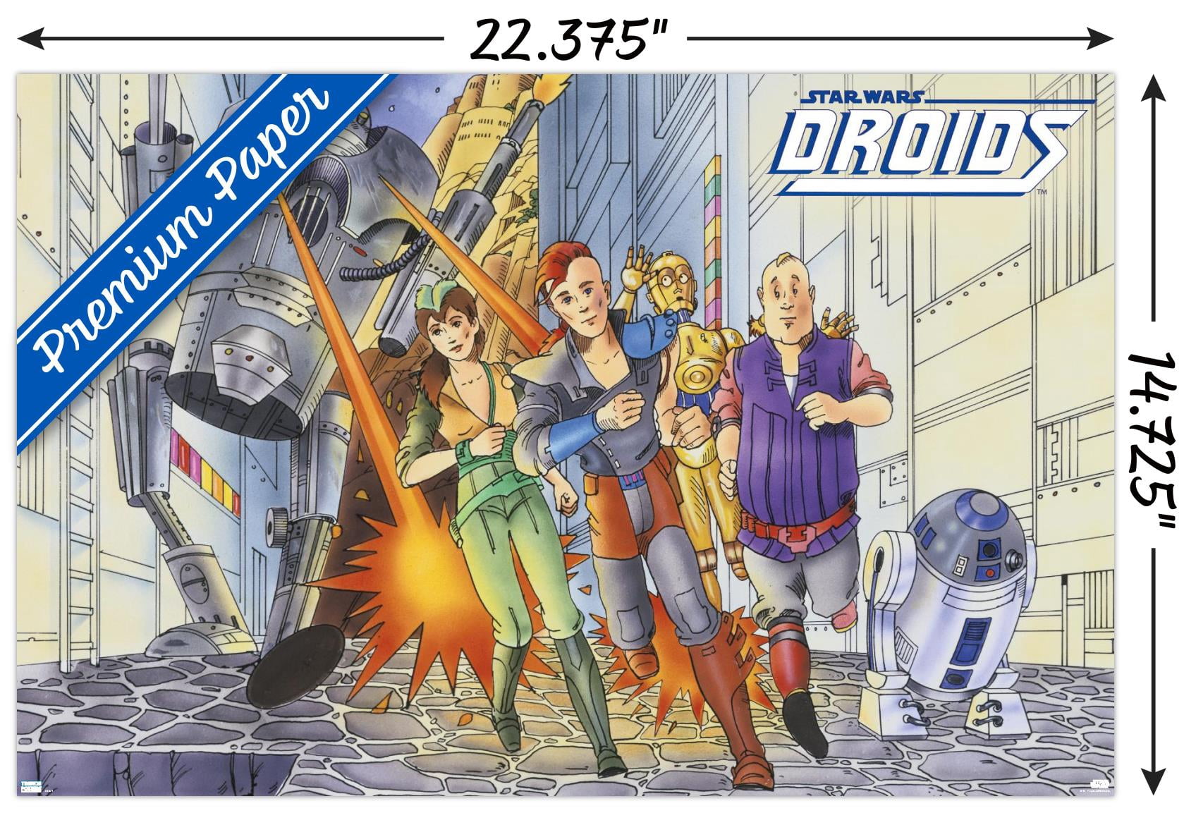 Star Wars: Droids - Action Wall Poster, 14.725" x 22.375"