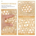 thumbnail image 2 of GOOHOCHY Rattan Handwoven Lampshade Lantern Lampshade Khaki Garden 1Pack, 2 of 8