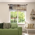 thumbnail image 4 of Valances for Windows,Rod Pocket,52 x 18 inch,Brown Grey Abstract, 4 of 6