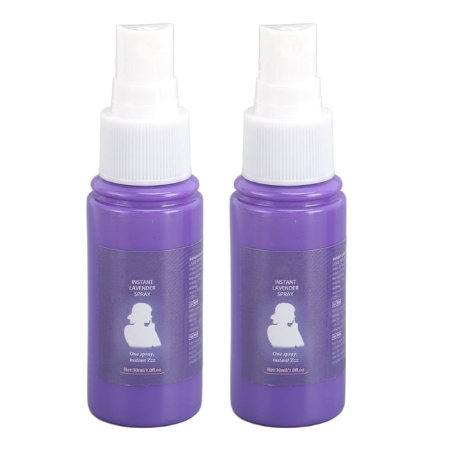 Spray Para Dormir De Lavanda, Reducción De La Ansiedad, Niebla Fina, Alivia La Fatiga, 30 Ml, Mejora El Sueño Profundo, Spray Para Almohada De Lavanda, 2 Piezas Para Tela