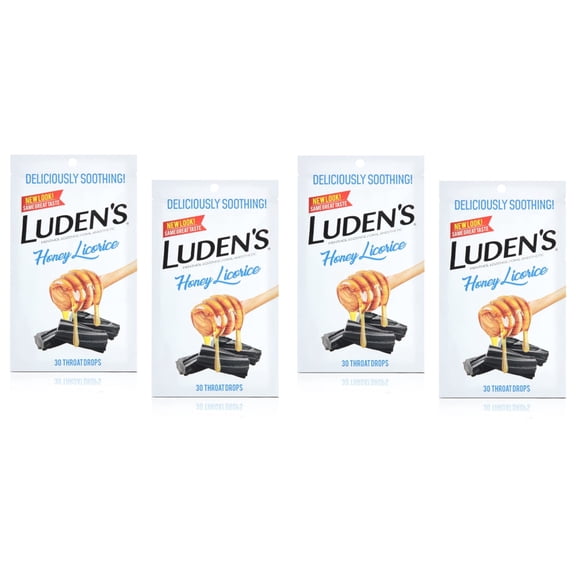 Luden's Throat Drops, Honey Licorice, 30 ea (Pack of 4)