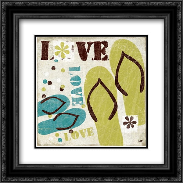 60s Revival Iv 2x Matted 20x20 Black Ornate Framed Art Print By Mullan Michael Walmart Com Walmart Com