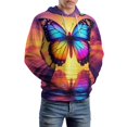 thumbnail image 5 of Dreamy Purple Butterfly Pattern (94)-2 3d Sweatshirts Hoodie Fashion Casual Personality Men's Women Street Hoodie Pullovers Long Sleeve Comfortable Top, 5 of 6