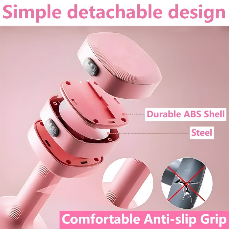 2-Piece Adjustable Dumbbells, 4-level weight adjustment 5-11LB, ergonomic home gym equipment for men and women, ideal for strength training and body shaping