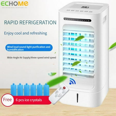 

Air Conditioner Fan with Remote Control Household Refrigeration Water and Ice Crystal Household Air Cooler Wind Air Conditioner