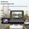 thumbnail image 4 of 2.4 Inch 3-Channel Car Dash Cam, 1080P HD Night Vision 170° Wide Angle, Front Interior Rear Recording Loop Recording, Reverse Image Parking Assist Line, for Car Driving 360° Full View Recording, 4 of 9