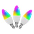 thumbnail image 1 of WiFi Smart Bulb RGB+WW+CW LED Candle Bulbs E14 Chandelier Light Bulbs SmartLife APP Remote Control Compatible with Home Voice Control Dimmable 3000K-6000K 4W(40W Equivalent), 1 of 7