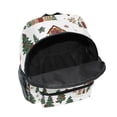 thumbnail image 6 of FORMRS School Backpack with Front Zippered Pocket 12" Student Travel Daypack, Brown Christmas House, 6 of 6