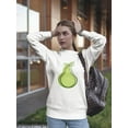 thumbnail image 2 of Avocado Offset Sweatshirt Women -Image by Shutterstock, Female XX-Large, 2 of 4