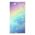 thumbnail image 6 of ZFLMY Rainbow Stars Sky 100% Polyester Absorbent Hand Towels for Bathroom Hotel Gym and Spa, Modern Decorative Tea Towels for Kitchens Showers, 29.5x13.8 Inches 29.5x13.8in, 6 of 6