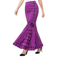 thumbnail image 2 of Falda de sirena Medieval renacentista Vintage para mujer, vestido victoriano gótico de fiesta de Carnaval de Halloween, vestido largo con volantes Bodycon Steampunk, 2 of 5