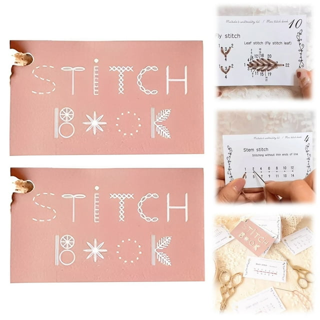 SuChun Quilting Squares Creative Mini Sewing Book Your Sewing Skills DIY Creative Mini Sewing Card Set Learn A Variety Of Sewing Techniques For Embroidery And Sewing Enthusiasts