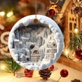 thumbnail image 4 of onlyliua ¡ ¡Promoción de Temporada! Adornos Navideños Redondos de Acrílico con Forma de Reno para Colgar En La Pared., 4 of 5