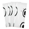 thumbnail image 2 of Minimalist Circle Pattern Decorative Waffle Towel Kitchen Dishcloth 28x18in Multi-Use Tea Towel, 2 of 7