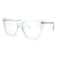 thumbnail image 3 of Womens Oversize Cat Eye Chic Blue Light Filtering Computer Eyeglasses Blue, 3 of 4