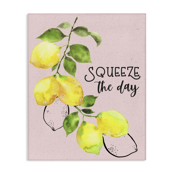 Stupell Industries French Country Squeeze The Day Lemons Canvas Art, 24 x 30, by By the Lakeside