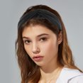 thumbnail image 2 of Unique Bargains Satin Knotted Headband Hairband for Women 1.2 Inch Wide Black, 2 of 7