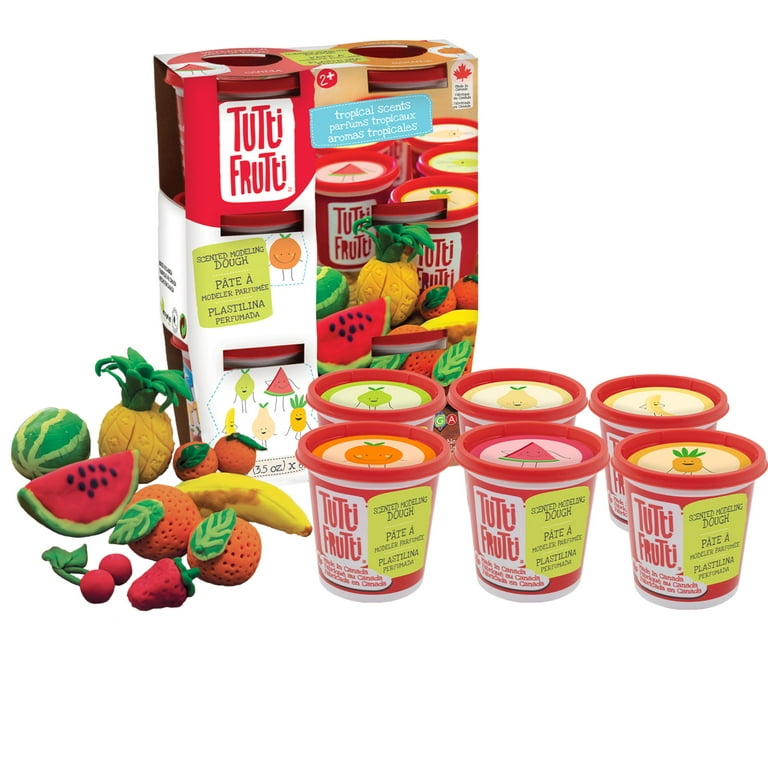 Tutti Frutti: 6-Pack Tropical Scented Modeling Dough in Tubs, Ages 2+ 