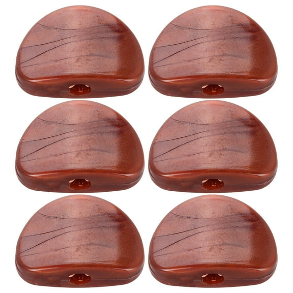 GAXIRE 6Pcs Guitar Tuning Pegs with Red Plastic Knobs Replacement Parts for Acoustic and Electric Guitars