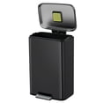thumbnail image 5 of Bote de basura para cocina baño oficina Acero Inoxidable negro 50 L con tapa y pedal EKO Madison, 5 of 5