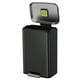 thumbnail image 5 of Bote de basura para cocina baño oficina Acero Inoxidable negro 50 L con tapa y pedal EKO Madison, 5 of 5