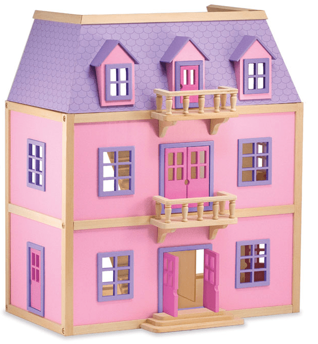 melissa and doug multi level dollhouse