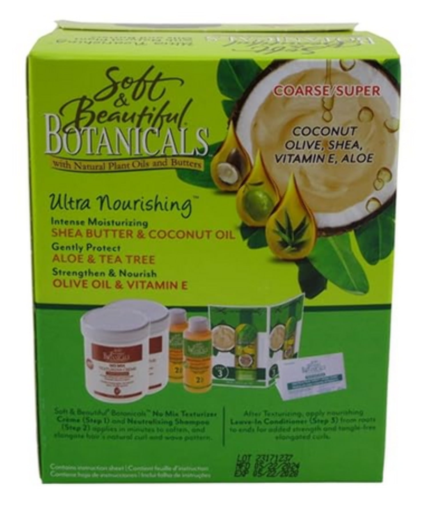 N. Natural Beauty Basic* 10Pockets Shou… Soft & Beautiful Botanicals No-Mix Texturizer for Coarse Hair