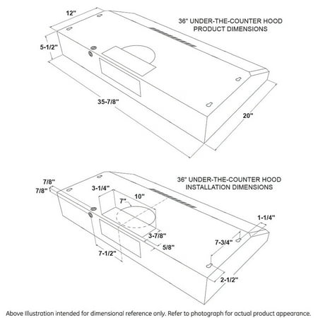 GE Profile - 36" Convertible Range Hood - Stainless Steel