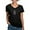 Black, variant on - Phi Sigma Pi Shield Black Wordmark T Shirt - Women's V-Neck Dark T-Shirt