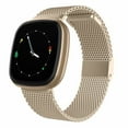 thumbnail image 1 of Compatible avec Fitbit Versa 3 Bracelets/Fitbit Versa Sense Bracelets, Bracelets en Maille en Acier Inoxydable avec Verrou Magnétique Ajustable pour Femmes Hommes, 1 of 6