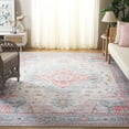thumbnail image 4 of SAFAVIEH Tucson Alyx Oriental Machine Washable Area Rug, Light Rust/Beige, 4' x 6', 4 of 5