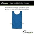 thumbnail image 3 of Champion Sports Heavyweight Nylon Pinnie, Pack of 12, Blue, Adult, 3 of 5