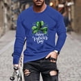 thumbnail image 2 of biudgviw Men's St.Patrick's Day Shirt Festival Print Soft Long Sleeve Graphic Tees Oversized Casual Crewneck Workout Top, 2 of 5