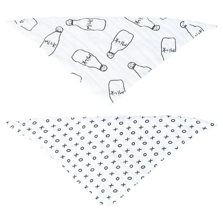 

2pcs Baby Bibs Infant Drool Towels Baby Cotton Burp Clothes Kids Saliva Tissue