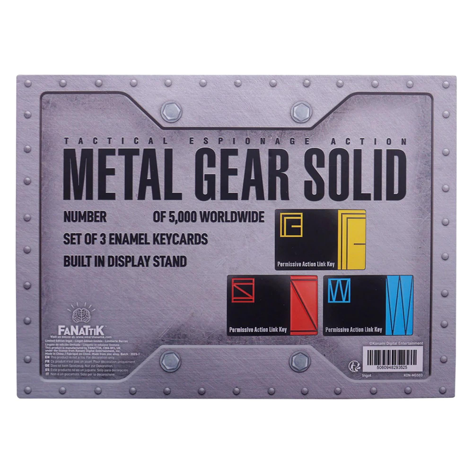 Metal Gear Solid Limited Edition Replica Key Cards | Set of 3