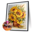 thumbnail image 4 of 5D DIY Taladro Diamante Pintura Flores Punto Cruz Kit Artesanía Arte La Pared Del, 4 of 9