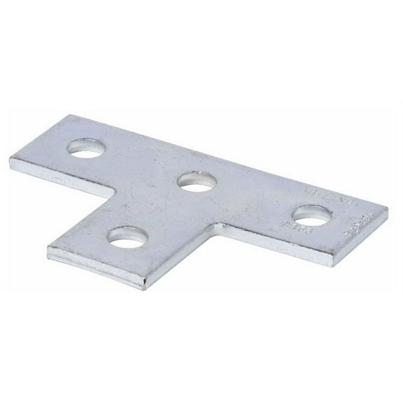 B-Line B133-HDG, 1-5/8"", HDG Steel, 4-Hole, Tee, Strut Flat Plate Fitting, 1pc