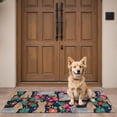 thumbnail image 4 of Yorkie Dog and Flower Florals Door Rugs,Washable Non Slip Door Mats Indoor,Decorative Door Mats,Entry Mat Indoor for Entrance,Bedroom,Kitchen,Bathroom,16"x47", 4 of 6