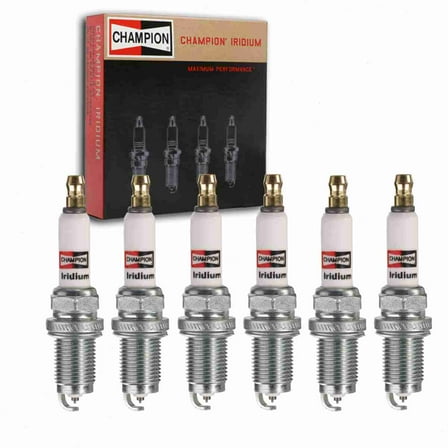 6 pc Champion 9000 Iridium Spark Plugs for IZFR5K RC10ZWYPB4 Ignition Wire Secondary Fits select: 2002-2009 HONDA CR-V, 2005-2010 HONDA ODYSSEY