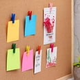 thumbnail image 4 of HOMEMAXS 50 Multi Colored Wooden Clips for Craft Projects 50pcs NonToxic Pushpins for Notes and Photos, 4 of 8