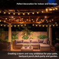 thumbnail image 5 of RTTY Cadena de luces para exteriores G40 de 50 pies, luces LED para patio con 26 bombillas, impermeables, inastillables, regulables, colgantes, conectables, luces exteriores para cafetería, bistró, pa, 5 of 5