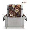 thumbnail image 3 of SCRAWLGOD Daisy Leaf Print Recliner Chair Cover Universal Anti Dust Furniture Protector Anti Slip Reclining Chair Slipcover with Pockets, 3 of 7