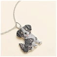 thumbnail image 4 of Dijes y Collares DogNeck06 2Pzas Australian Shepherd Negro/Plata Metal Cadena y Dije. High Monaco MXOKG-002, 4 of 5