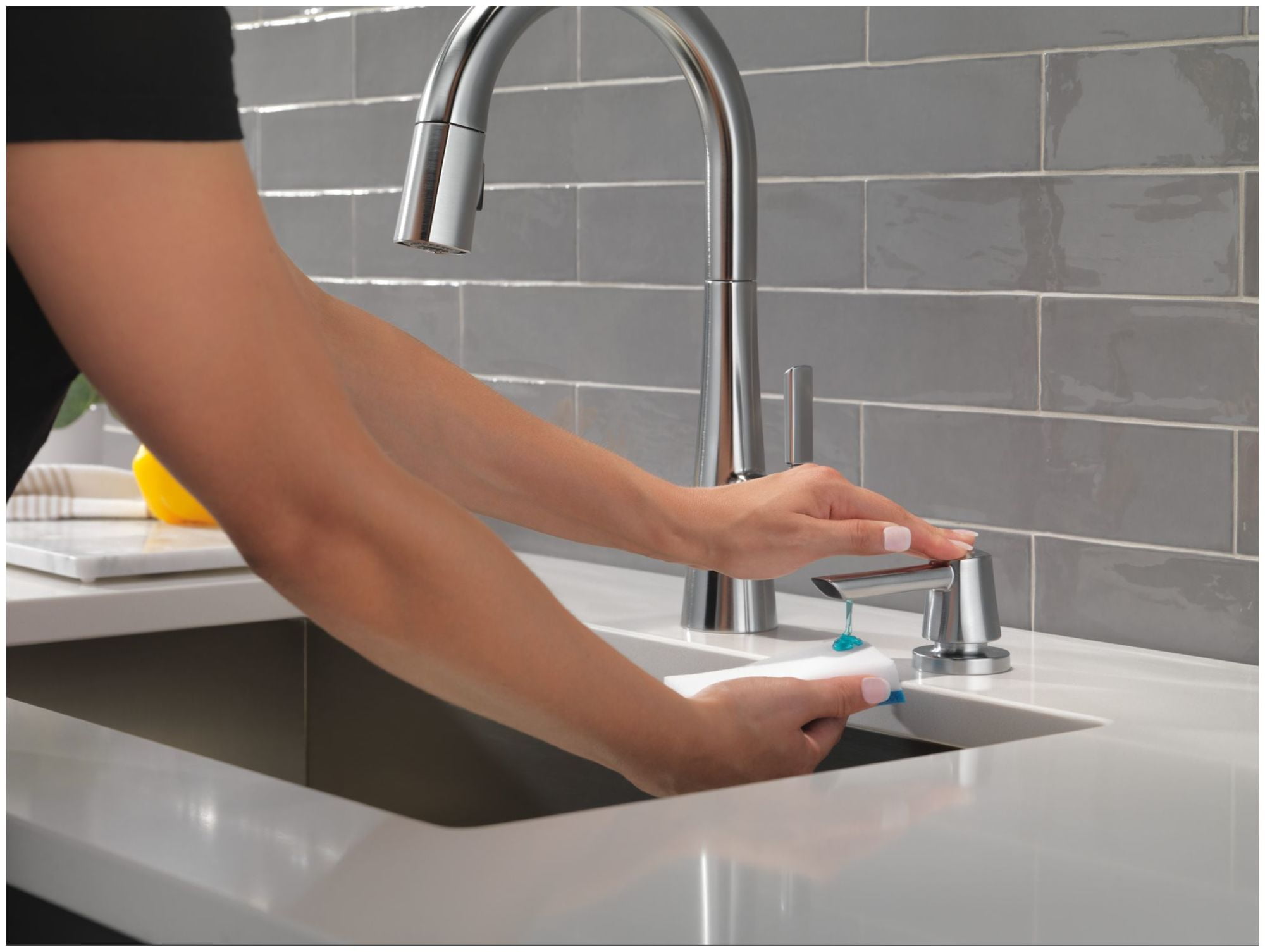 Delta RP101850BL Monrovia Deck Mounted Soap Dispenser - Black
