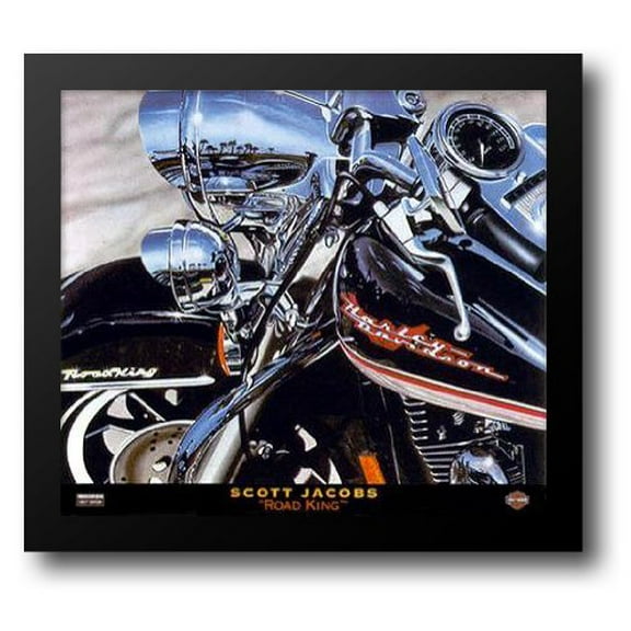 Road King 34x30 Framed Art Print by Jacobs, Scott